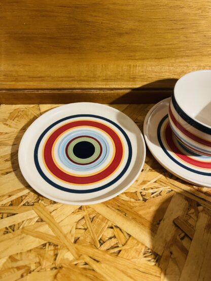 Pair of Striped Tea or Coffee Cups & Saucers - Image 4