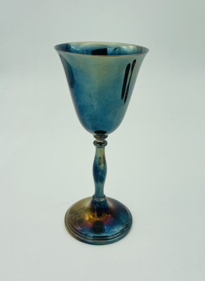 Set of 4 Vintage Silver Plated Brass Goblets Cavalier - Image 4