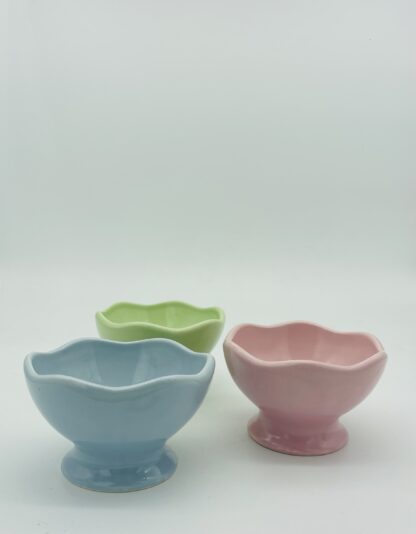 Set of 3 Price & Kensington Pastel Coloured Desert/Ice Cream Bowls - Image 2