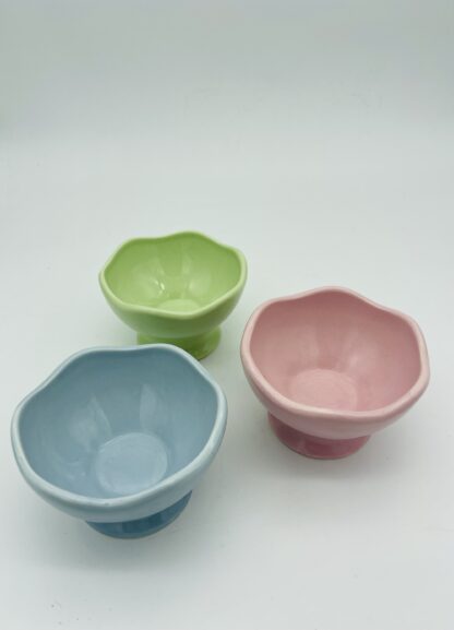 Set of 3 Price & Kensington Pastel Coloured Desert/Ice Cream Bowls - Image 3