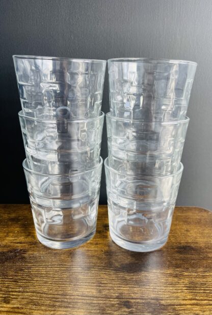 Set of 6 Vintage Arcoroc France Stackable Tumbler Drinking Glasses - Image 4