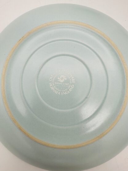 Vintage Hornsea Swan Lake Concept Tea Cups & Saucers Set x 4 Duck Egg Blue 1970s - Image 7